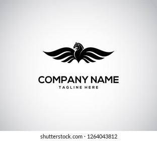 Vector logo design icon, Falcon