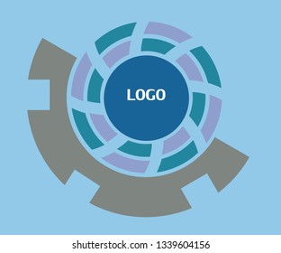 vector logo design with illustration