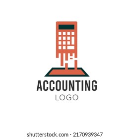 vector logo design illustration for accounting and finance firm