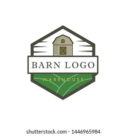 vector logo design illustration of agriculture business, tractor farm, soil farm, crop field, pasture, milk, barn