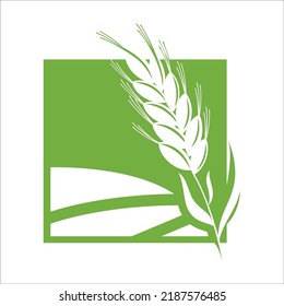 vector logo design illustration of agriculture business, tractor farm, soil farm, crop field, pasture, milk, barn,