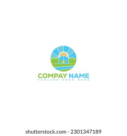 vector logo design illustration of agriculture business, tractor farm, soil farm, crop field, pasture, milk, barn, Emblem, Design Concept, Creative Symbol, Icon.