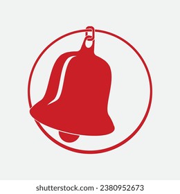 Vector logo design, illustration of a Christmas bell