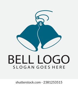 Vector logo design, illustration of a Christmas bell