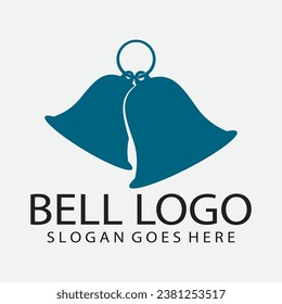 Vector logo design, illustration of a Christmas bell