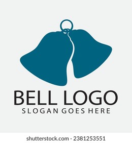 Vector logo design, illustration of a Christmas bell