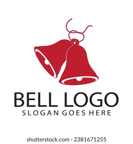 Vektorlogo-Design, Illustration einer Weihnachtsglocke