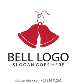 Vector logo design, illustration of a Christmas bell