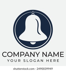 Vector logo design, illustration of a Christmas bell