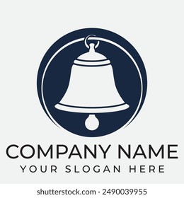 Vector logo design, illustration of a Christmas bell