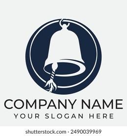 Vector logo design, illustration of a Christmas bell