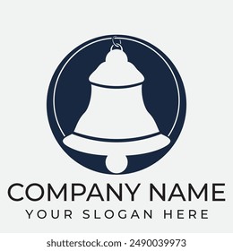 Vector logo design, illustration of a Christmas bell