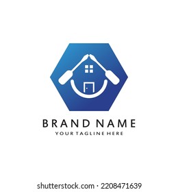diseño de logotipo vectorial ilustración de construcción, mejora del hogar y diseño de logotipo de construcción