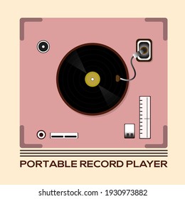 vector logo design illustration piano musical instrument, world music day celebration, portable record player