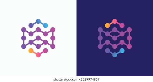 Diseño de logotipo de Vector de la letra inicial M W conexión de tecnología con estilo moderno, simple, limpio y abstracto. Icono para negocios, tecnología, internet, electrónica, ciencia y marca personal.