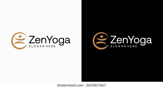 Vector logo design of initial letter Z in the shape of a person with a modern, simple, clean and abstract style. Icon for business, sports and personal branding.