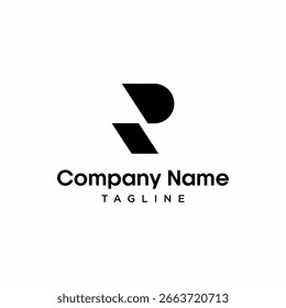 vector logo design initial R. logo concept
