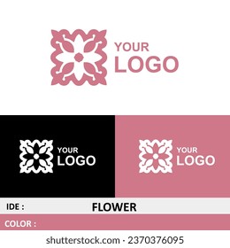 Un diseño de logotipo vectorial inspirado en las flores es adecuado para una marca hermosa y elegante