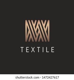 Vector Logo Design For Knitting, Textile
