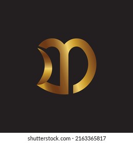 Vector Logo Design Latter Icon DM