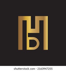 Vector Logo Design Latter Icon DM