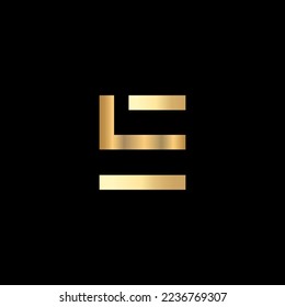 Vector Logo Design Latter Icon LE