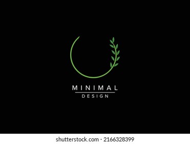 vector logo design leaf circle, green leaf logo, circle with green leaf's, logo 