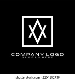 Vector logo design letter A abstract.