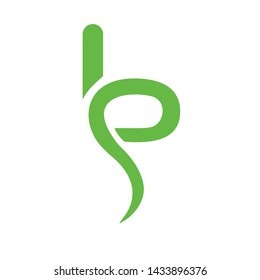 the vector logo design letter B is very natural
