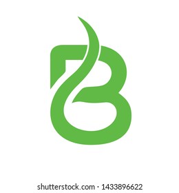 the vector logo design letter B is very natural