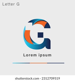 vector logo design letter G. 
modern concept.