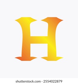 vector logo design letter H