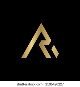 Vector Logo Design Letter Icon RA