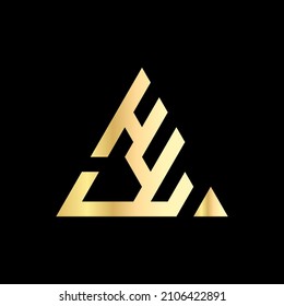 Vector Logo Design Letter Icon HYW