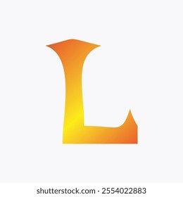 vector logo design letter L