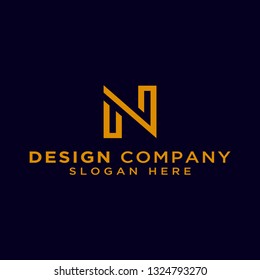 Vector Logo Design letter N, monogram template eps 10. icon - Vector