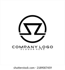 Vector logo design letter N abstract. Abstract geometric symbol.