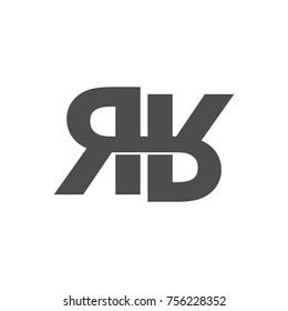 vector logo design from letter r and h