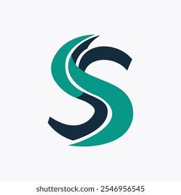 Letra S del diseño del logotipo del Vector