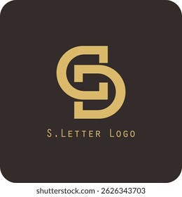 Vector logo design with the letter S symbol is simple, clear, firm, easy to remember, elegant	