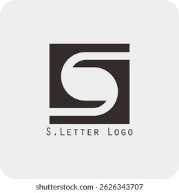 Design de logotipo vetorial com a letra S símbolo é simples, claro, firme, fácil de lembrar, elegante	