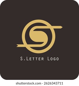 Design de logotipo vetorial com a letra S símbolo é simples, claro, firme, fácil de lembrar, elegante	