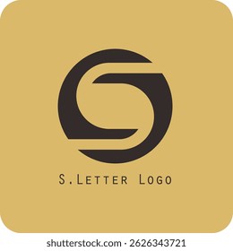 Design de logotipo vetorial com a letra S símbolo é simples, claro, firme, fácil de lembrar, elegante	