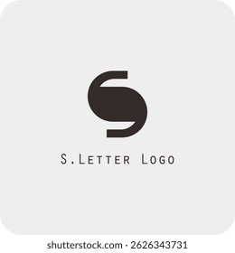Design de logotipo vetorial com a letra S símbolo é simples, claro, firme, fácil de lembrar, elegante	