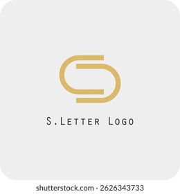Design de logotipo vetorial com a letra S símbolo é simples, claro, firme, fácil de lembrar, elegante	