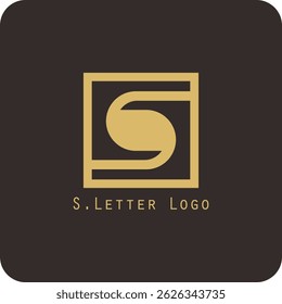 Design de logotipo vetorial com a letra S símbolo é simples, claro, firme, fácil de lembrar, elegante	