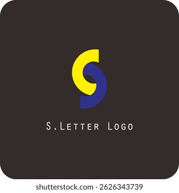 Design de logotipo vetorial com a letra S símbolo é simples, claro, firme, fácil de lembrar, elegante	