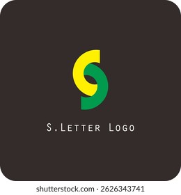 Design de logotipo vetorial com a letra S símbolo é simples, claro, firme, fácil de lembrar, elegante	