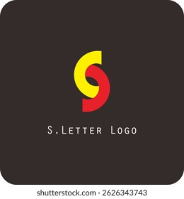 Design de logotipo vetorial com a letra S símbolo é simples, claro, firme, fácil de lembrar, elegante	