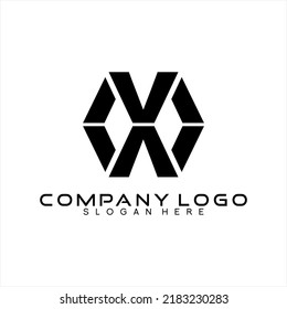 Vector logo design letter W abstract